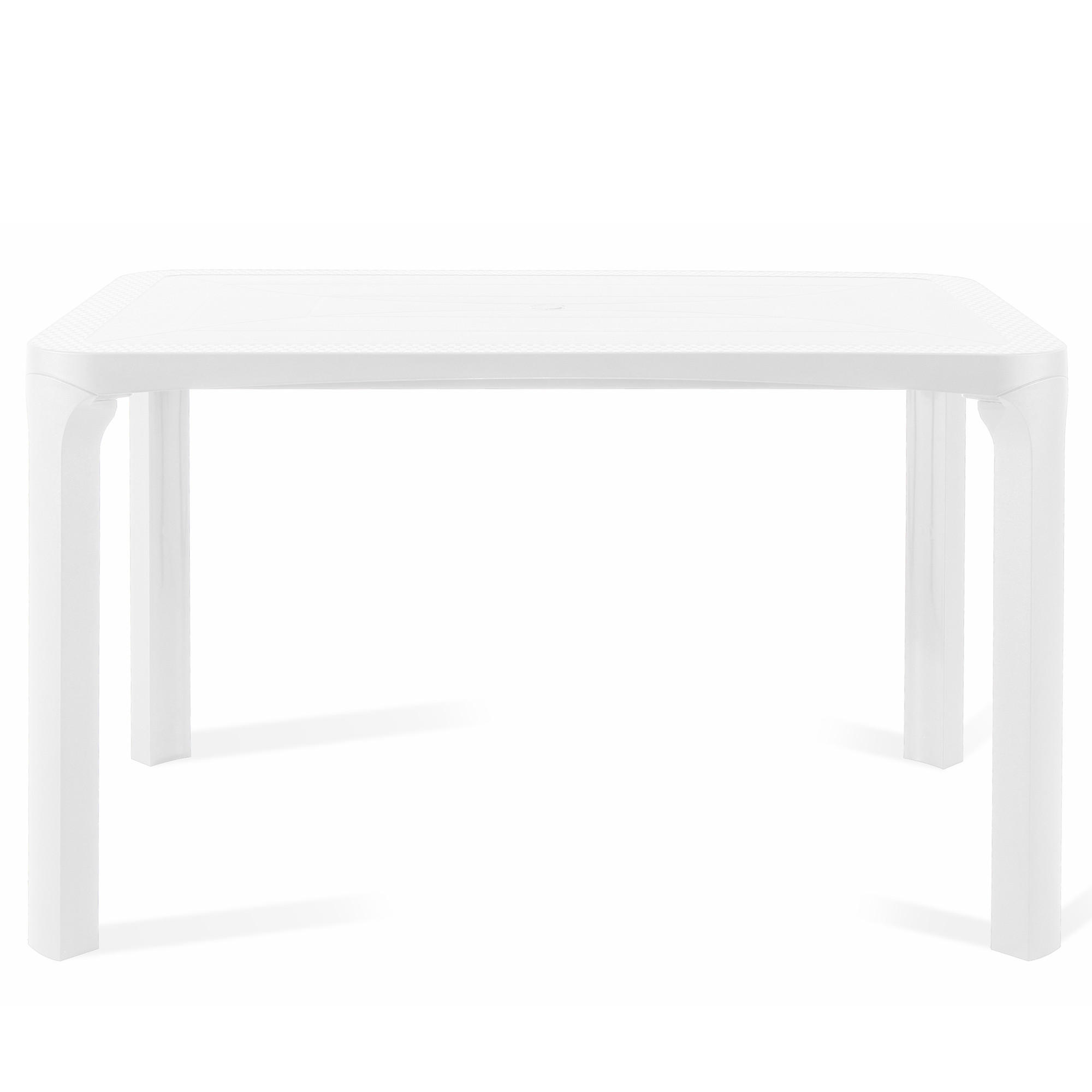 GARTENTISCH LEOPSI, Weiß - Weiß, Kunststoff (80/120/72cm) - KONSIMO®