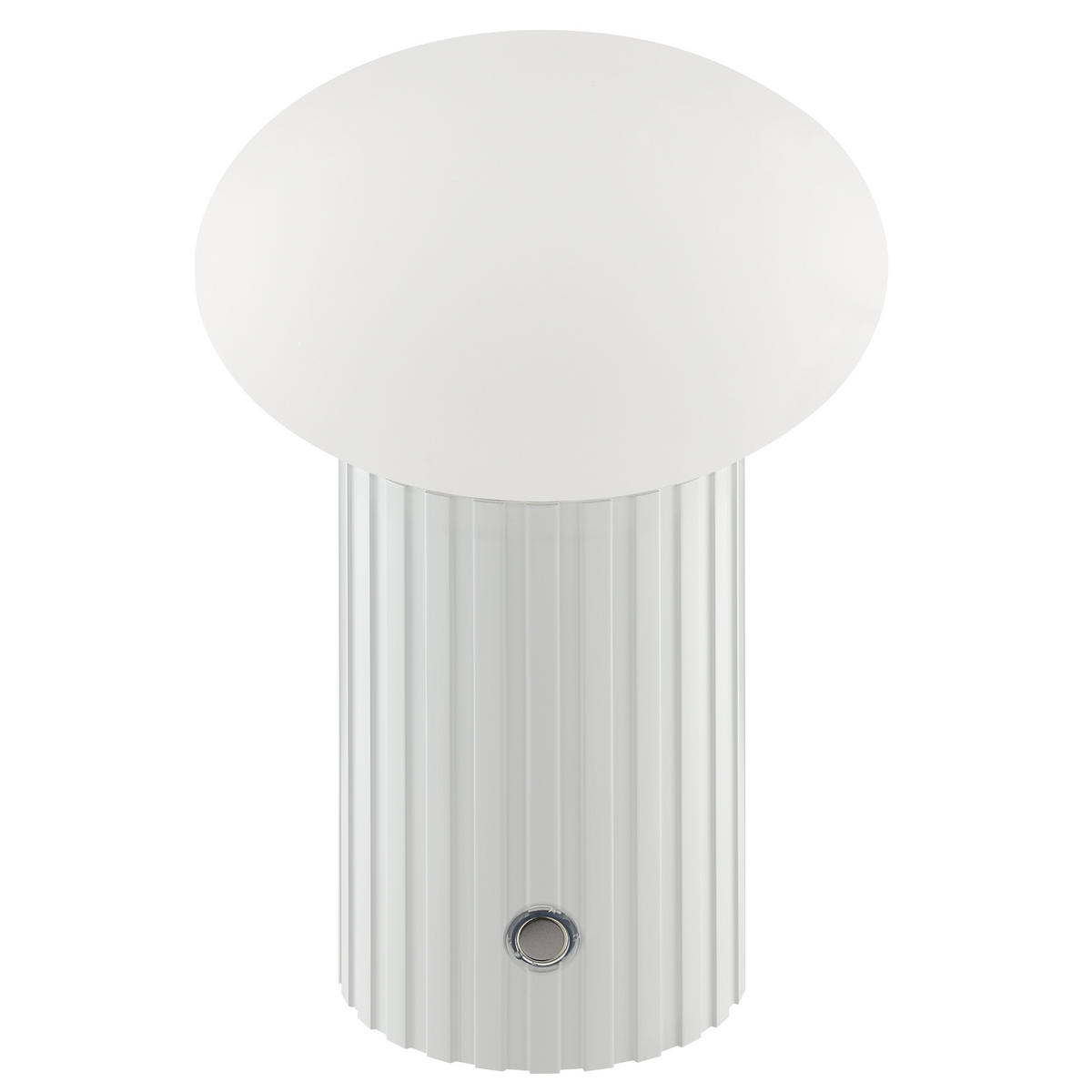 TISCHLEUCHTE Venti Weiß 12/12/18 cm - Weiß, Kunststoff (12/12/18cm) - Brilliant