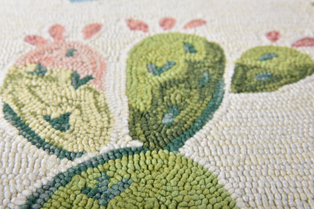 OUTDOORTEPPICH Rosetta 70x140 cm - Weiß, Textil (70/140cm) - Gino Falcone