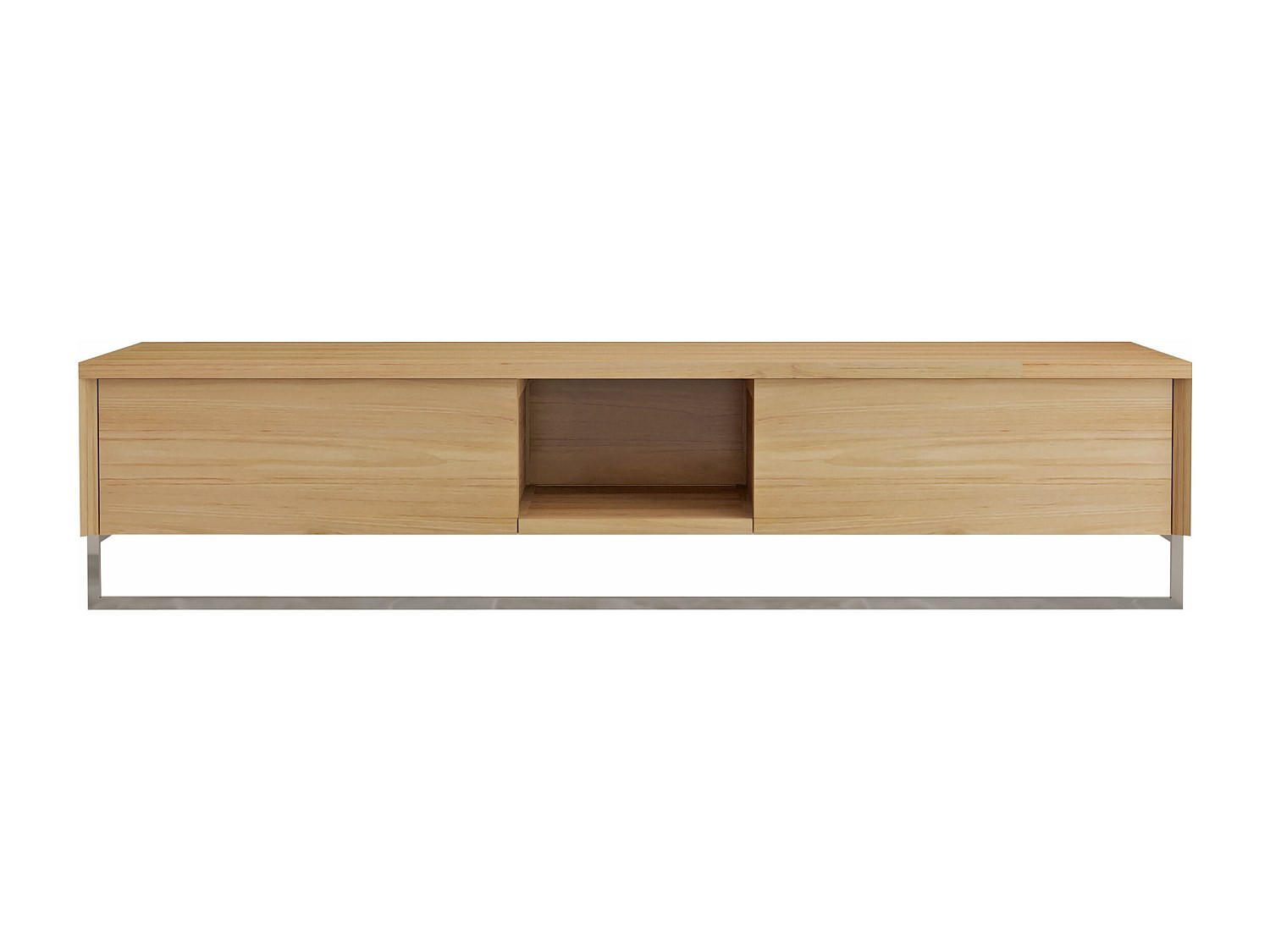 WASCHBECKENUNTERSCHRANK - 140 cm x 50 cm - Holz, Platte - Naturfarben Hell - KUPANG - Naturfarben, Holz (140/32/50cm) - Vente-Unique