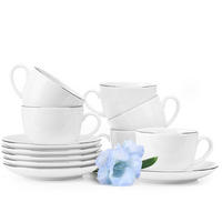 KAFFEESERVICE MUSCARI 6-Personen 12-tlg - Platinfarben, Keramik (14.5/6/14.5cm) - KONSIMO®