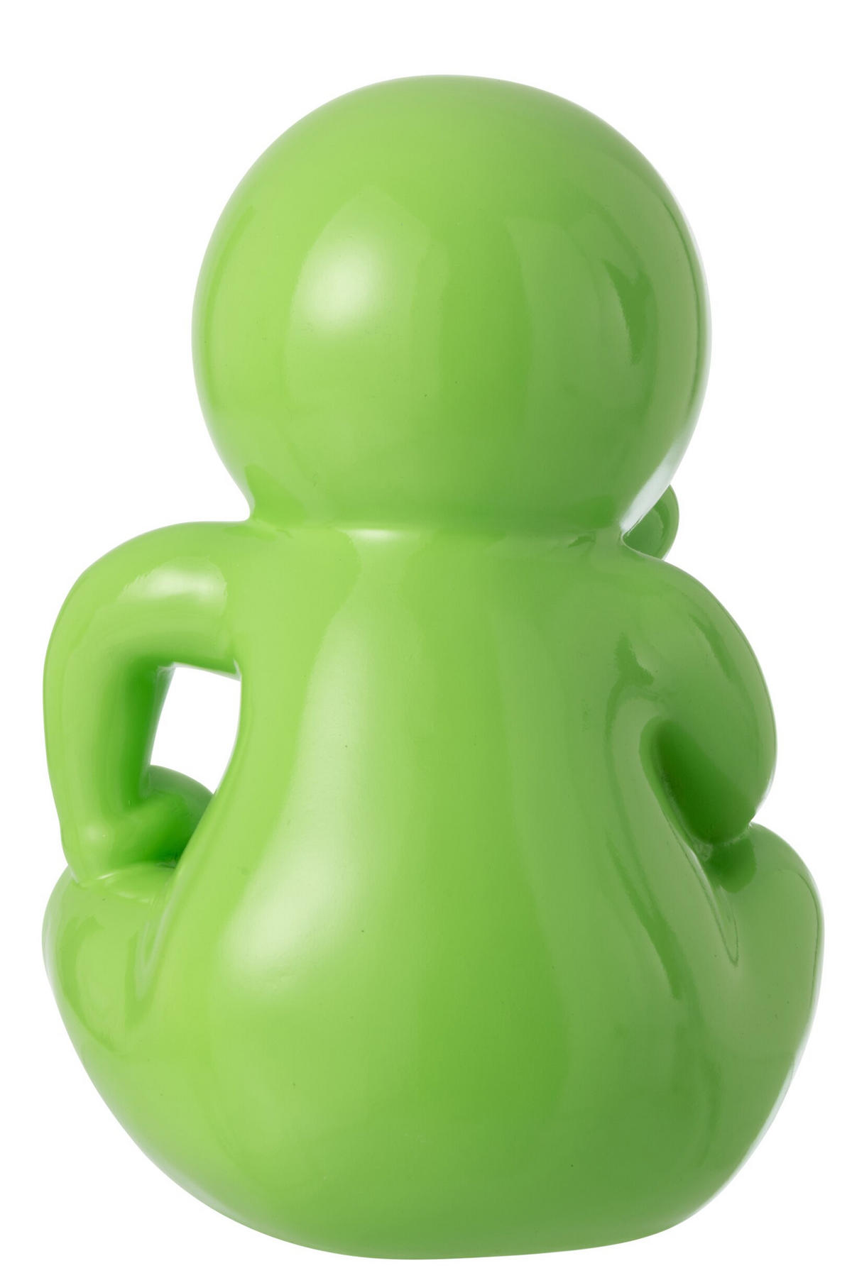 FIGUR MARCEL Grün - Grün, Glas/Naturmaterialien (22.5/35.5/25cm) - J-Line