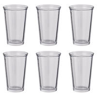 TRINKGLAS (6er-Set) Galet 280ml - Transparent, Glas (0.28L) - Butlers