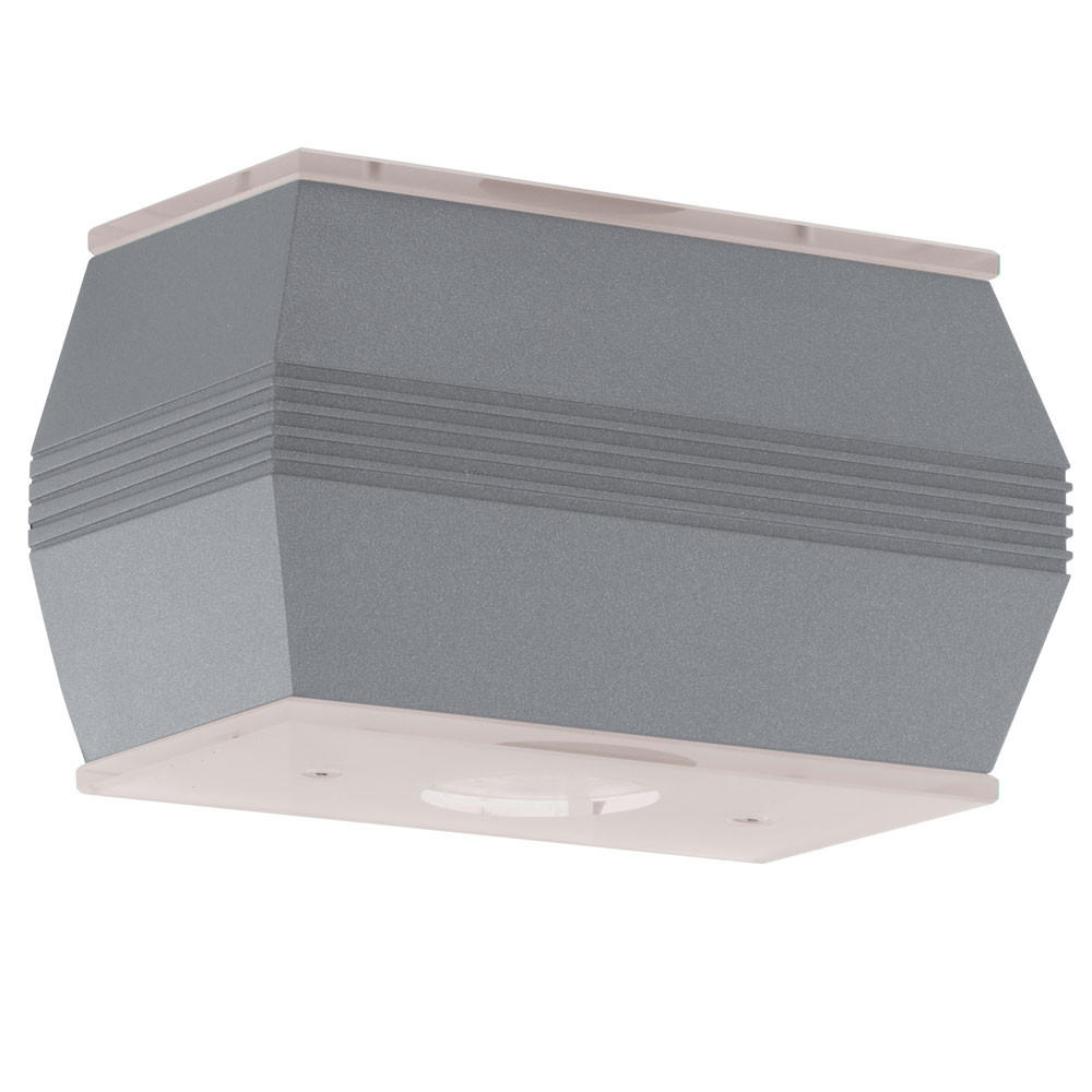 LED AUSSEN-WANDLEUCHTE Norika Silber Aluminium - Silberfarben, Glas (9.5/11.5/18cm)