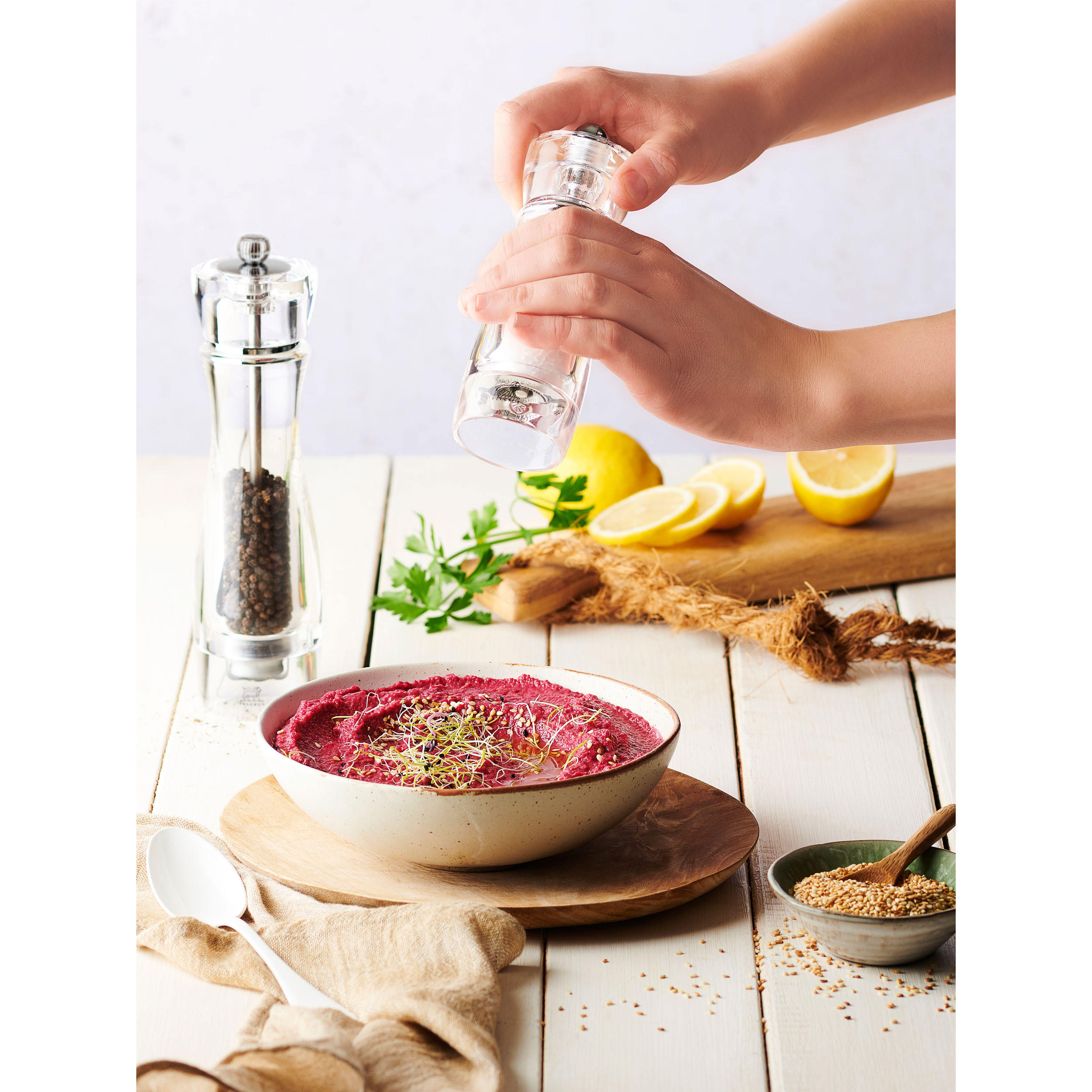 SALZMÜHLE Vittel 16cm Acryl Stahlmahlwerk - Transparent, Kunststoff (4.9/16/4.9cm) - PEUGEOT