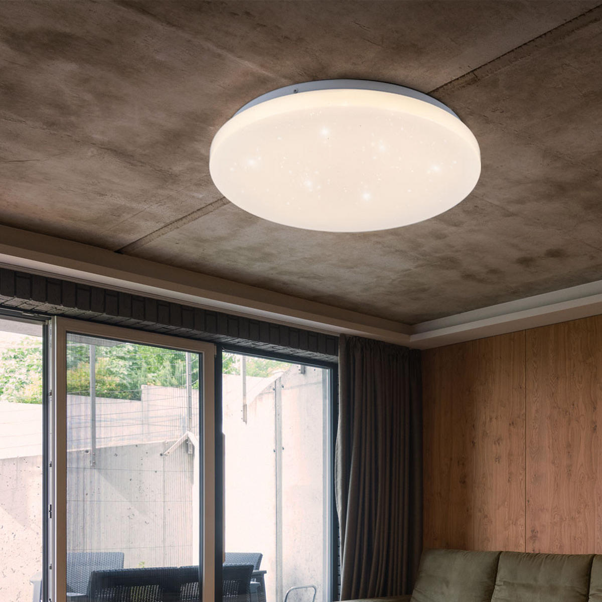 LED DECKENLEUCHTE Sternenhimmel Weiß - Weiß, Metall (31/5.5/5.5cm)