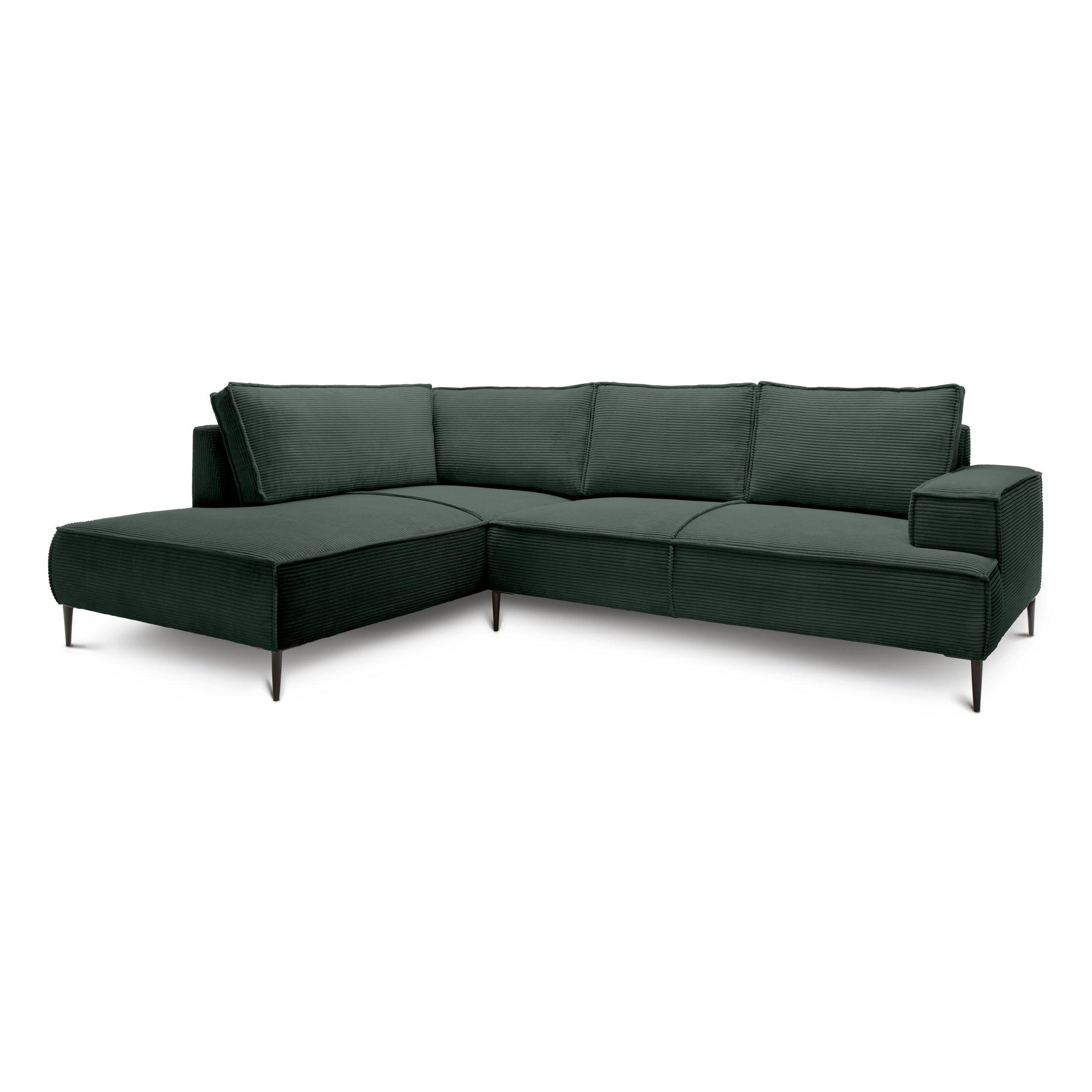 Pillovely Ecksofa Grün 275x44x195 cm