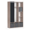 KLEIDERSCHRANK Luigi Sonoma 105.8 x 178.1 cm Mit Faltboxen (grau) - Sonoma Eiche, Holzwerkstoff (38/178.1/105.8cm) - Vicco