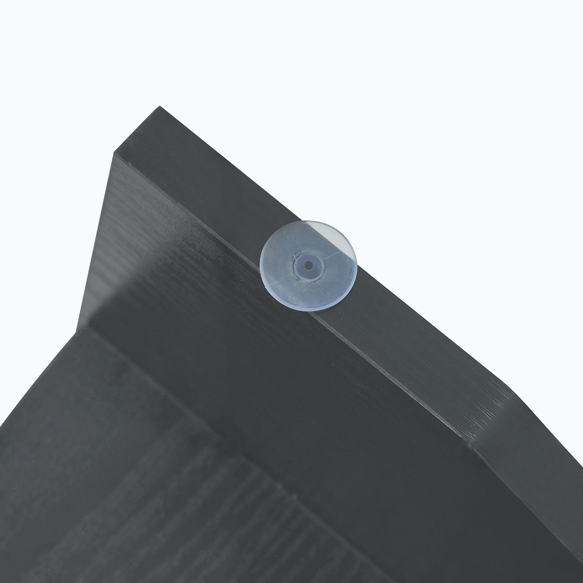 COUCHTISCH in Schwarz Moderner runder Beistelltisch für Esszimmer und Wohnzimmer, Ø80/H36 cm - Transparent/Schwarz, Glas/Holzwerkstoff (80/80/36cm) - STILVORA