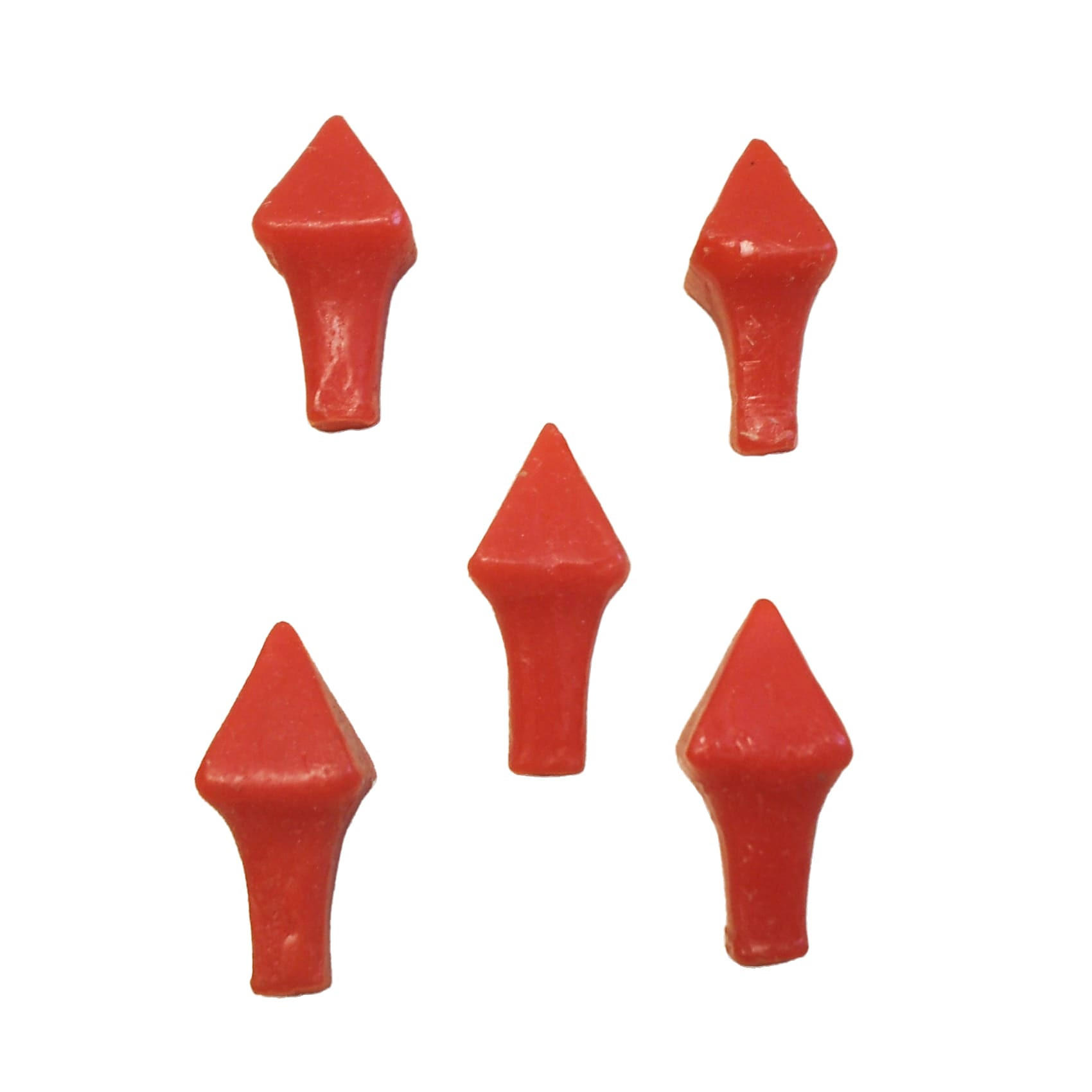 OSTERNÄGEL für Osterkerze aus Wachs Rot 38/17 mm, 5 Stück - Rot, Paraffin (1.7/3.8/3.8cm) - Kopschitz Kerzen