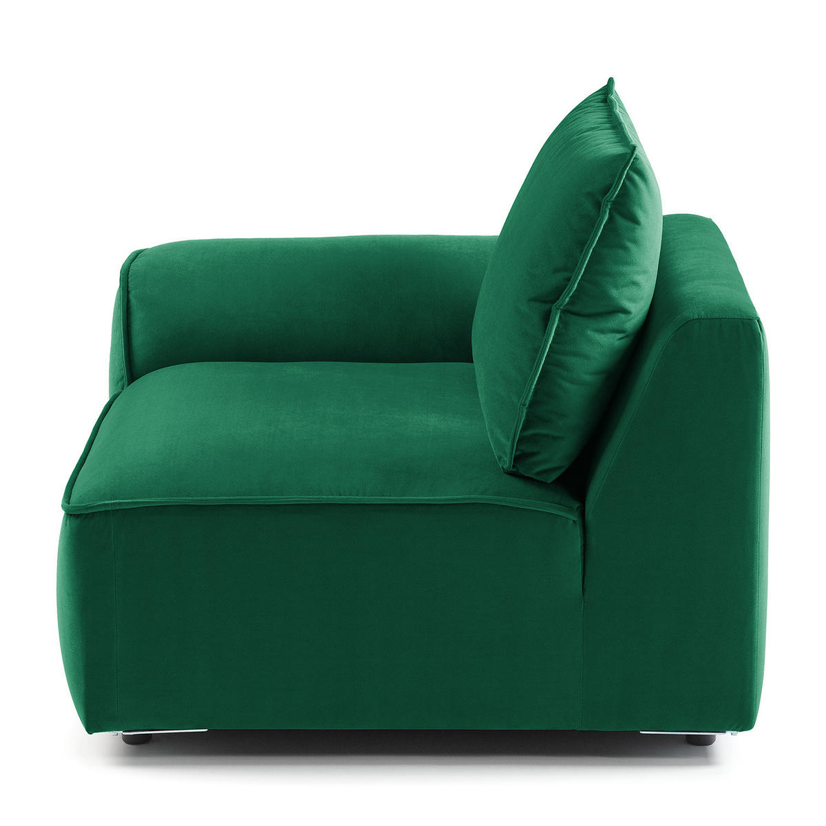 MODULSESSEL - Dunkelgrün, Textil (104/82/99cm) - home24