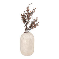 VASE Steingut Beige - Beige, Stein (25.5cm) - tinkaro