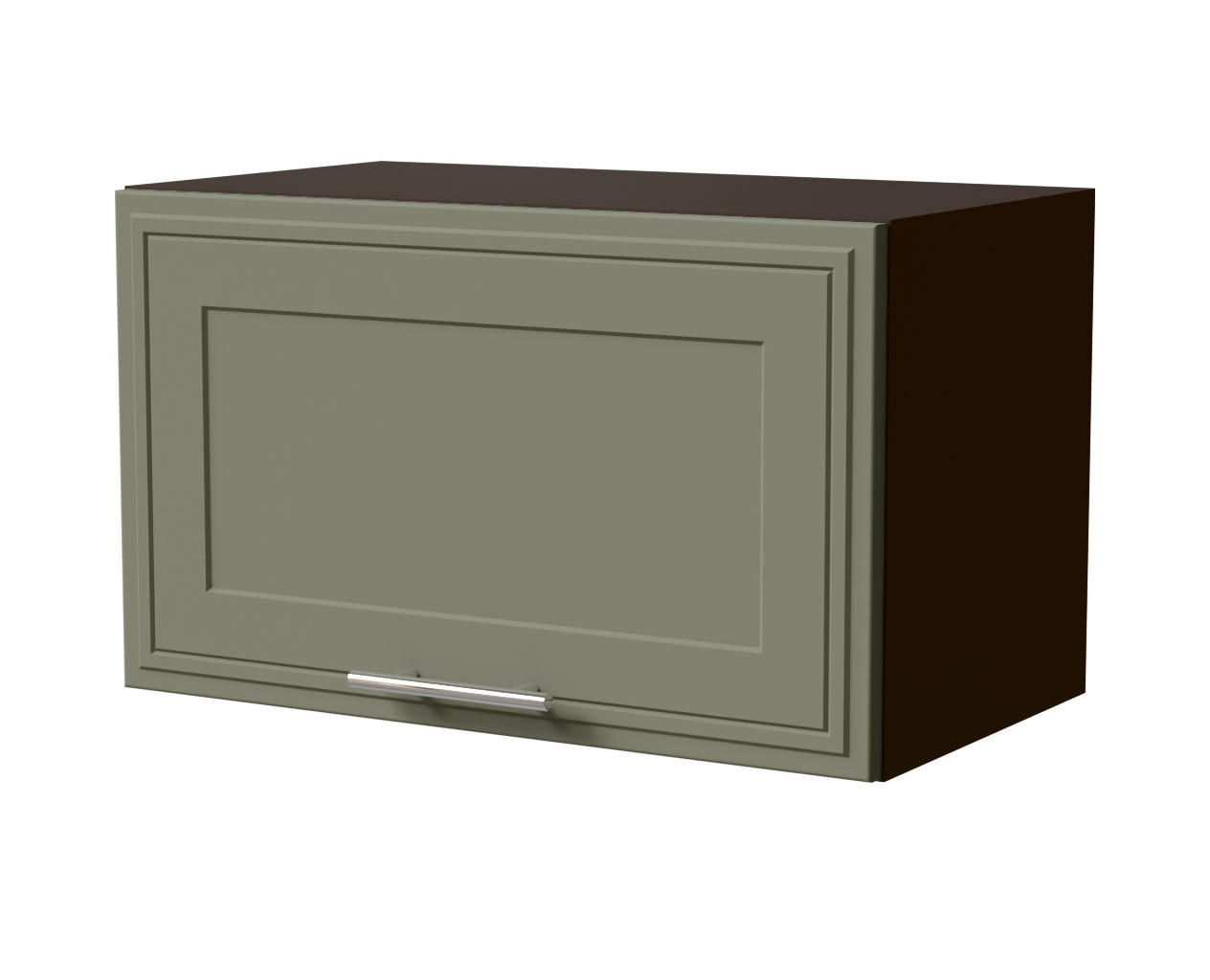 KLAPPHÄNGESCHRANK Salo W4B/60 Lava / Reed Green Matt 60 / 32,5 / 36cm - Blum Aventos Klappenbeschlag - Dunkelgrau/Grün, Holz/Holzwerkstoff (60/36/32.5cm) - Feldmann-Wohnen