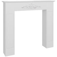 KAMINMANTEL DE-17034 Dekorativer Rahmen für Elektrokamin Weiß - Weiß, Holzwerkstoff (101/100/19cm) - ComfortXL