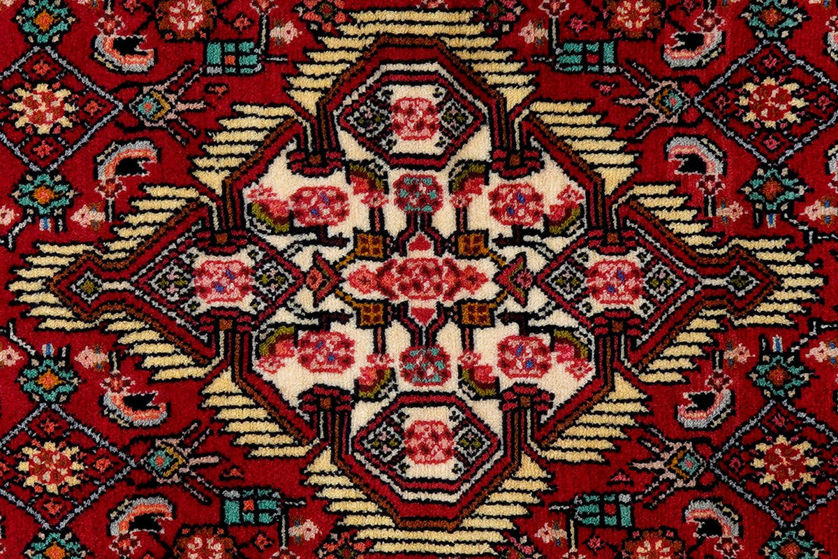 LÄUFER Orient handgeknüpft Assadabad Rot 204/79 cm Schurwolle - Rot, Textil (79/204cm) - Looma