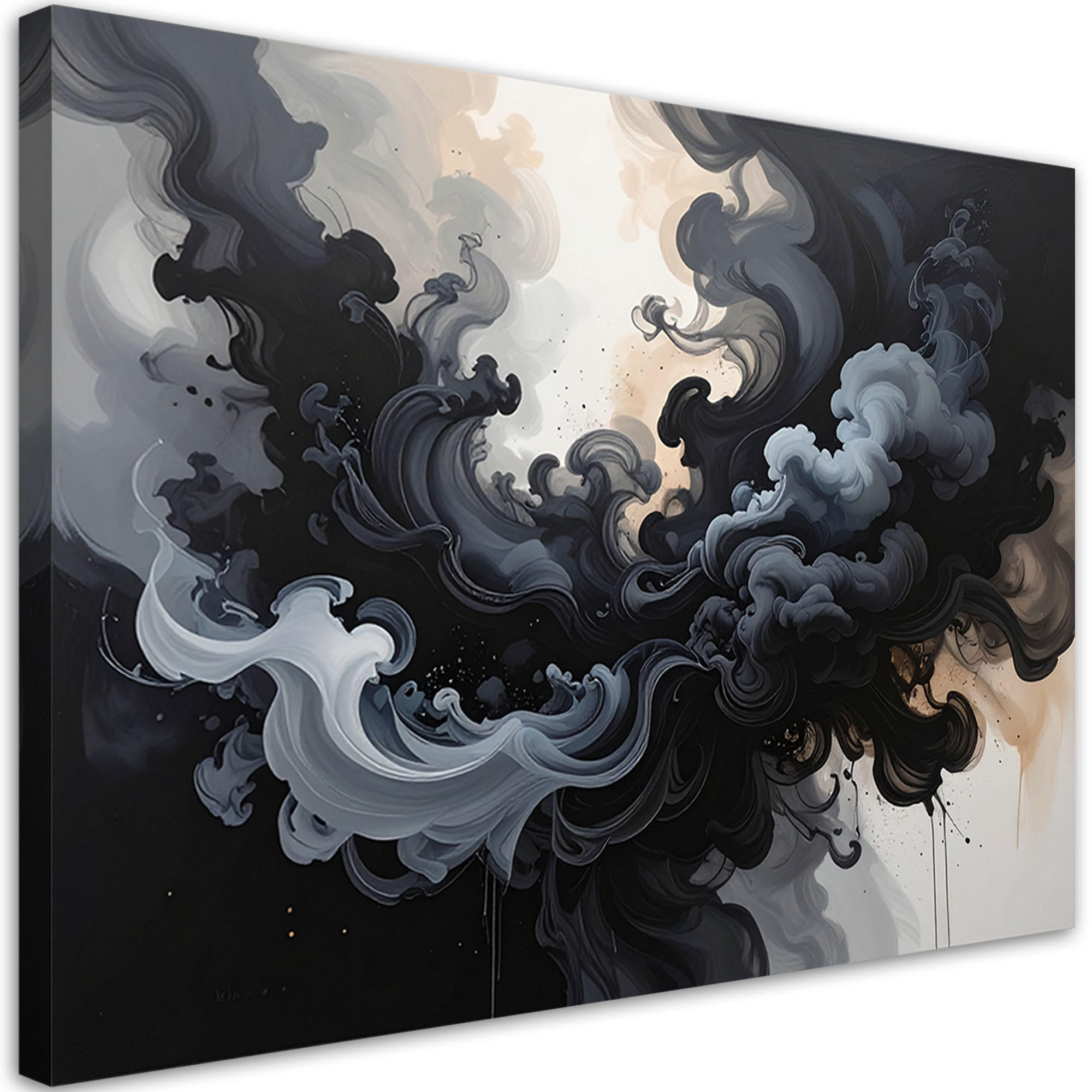Feeby Bild Schwarz 120x80 cm