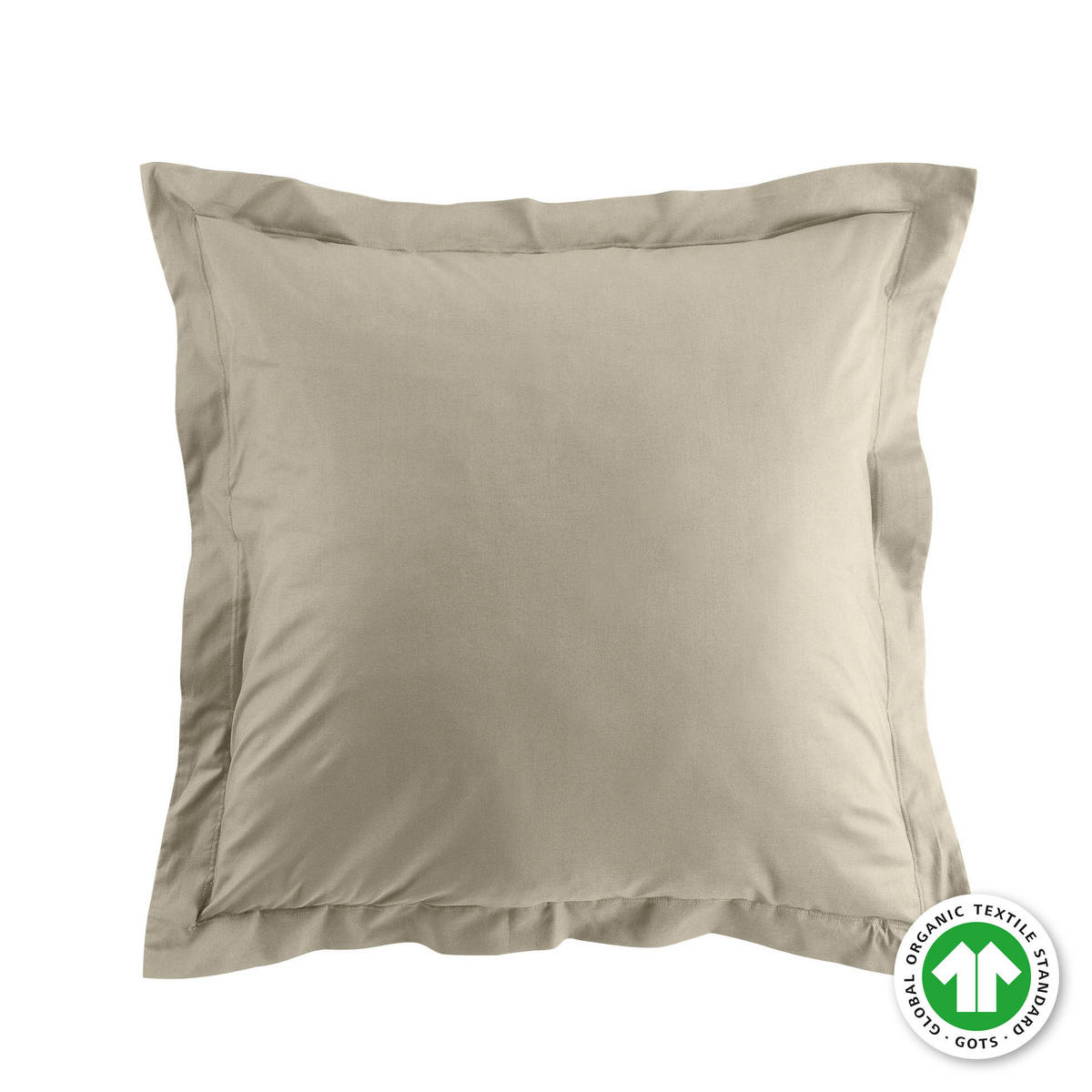 KISSENBEZUG organische Baumwolle Biolina 63/63 cm - Beige, Naturmaterialen (63/63cm) - Douceur d´intérieur