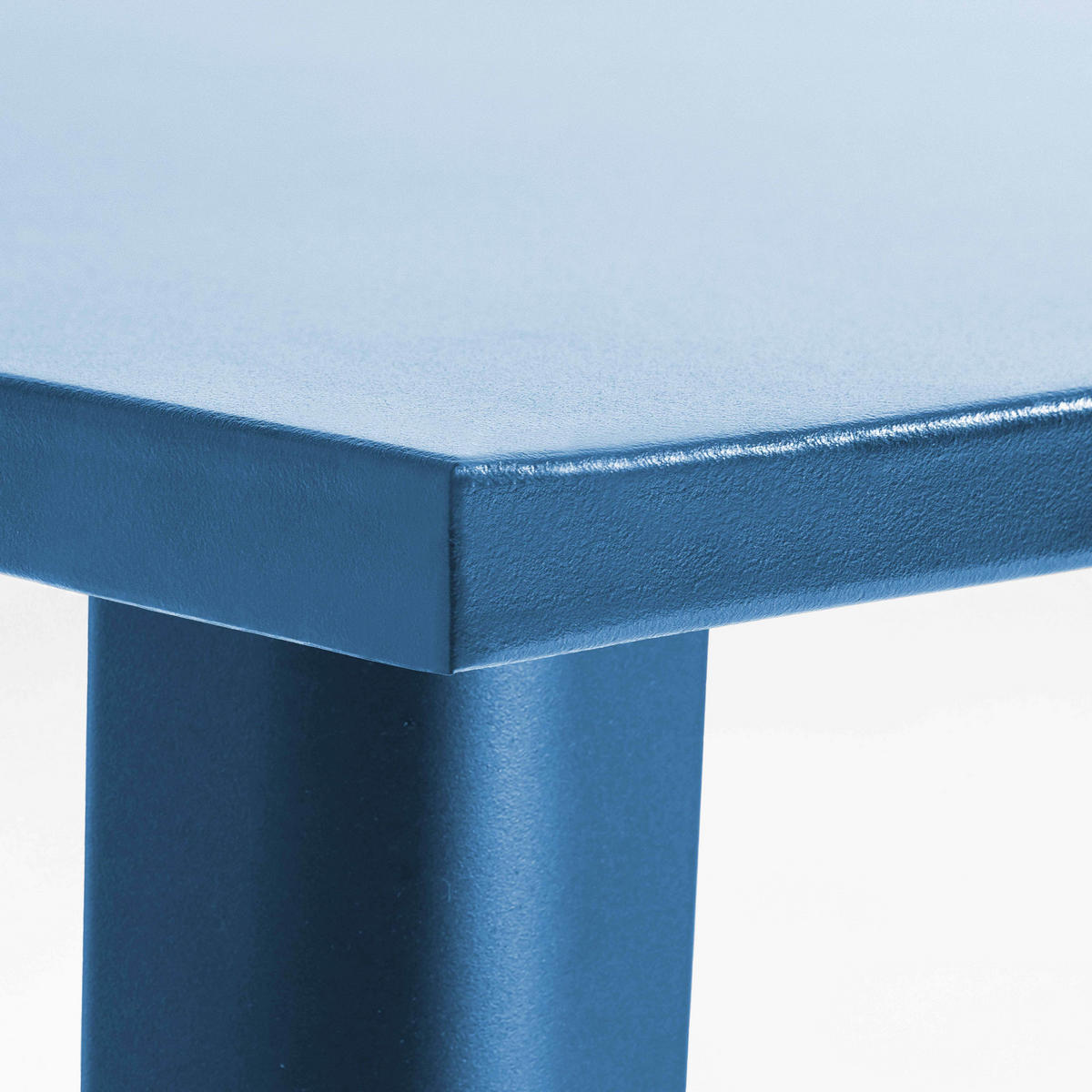 HOCHTISCH, Pazifikblau - Blau, Metall (120/60/101cm) - Oviala