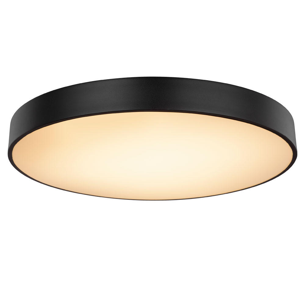 LED DECKENLEUCHTE WISS Schwarz - Schwarz, Metall (60/60/10.5cm) - Globo Lighting