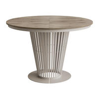 ESSTISCH Elantra Cashmere 120 - Kaschmir/Eichefarben, Holzwerkstoff/Metall (120/120/76cm) - MIRJAN24