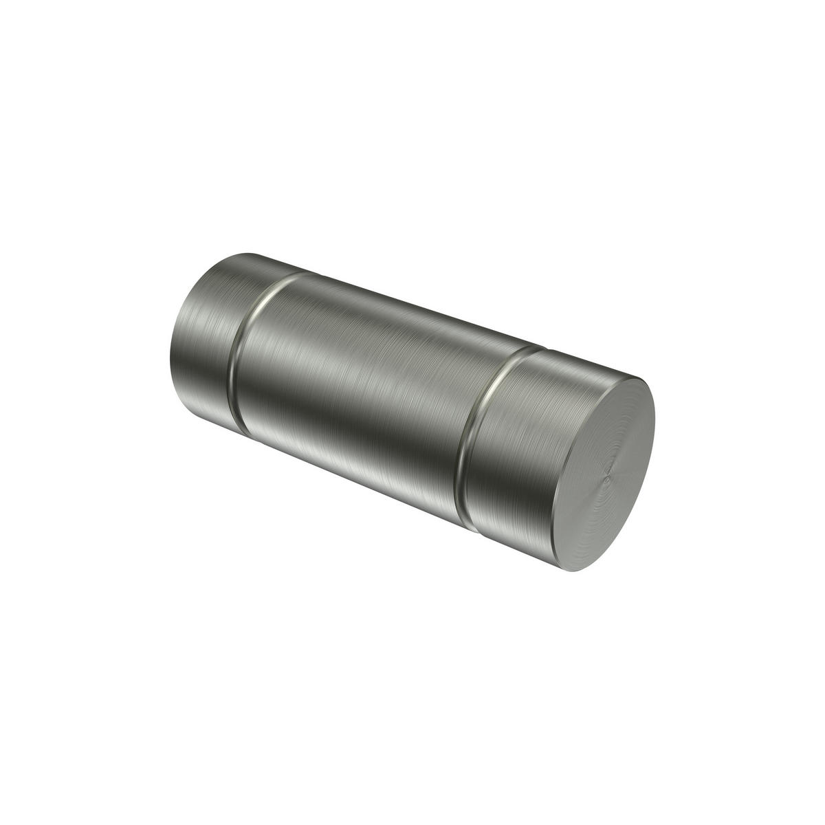 ENDSTÜCKE FÜR GARDINENSTANGEN 20 mm Ø, Elias Edelstahl, Packung 2 Stück - Edelstahlfarben, Metall (6/2.5/2.5cm) - INTERDECO