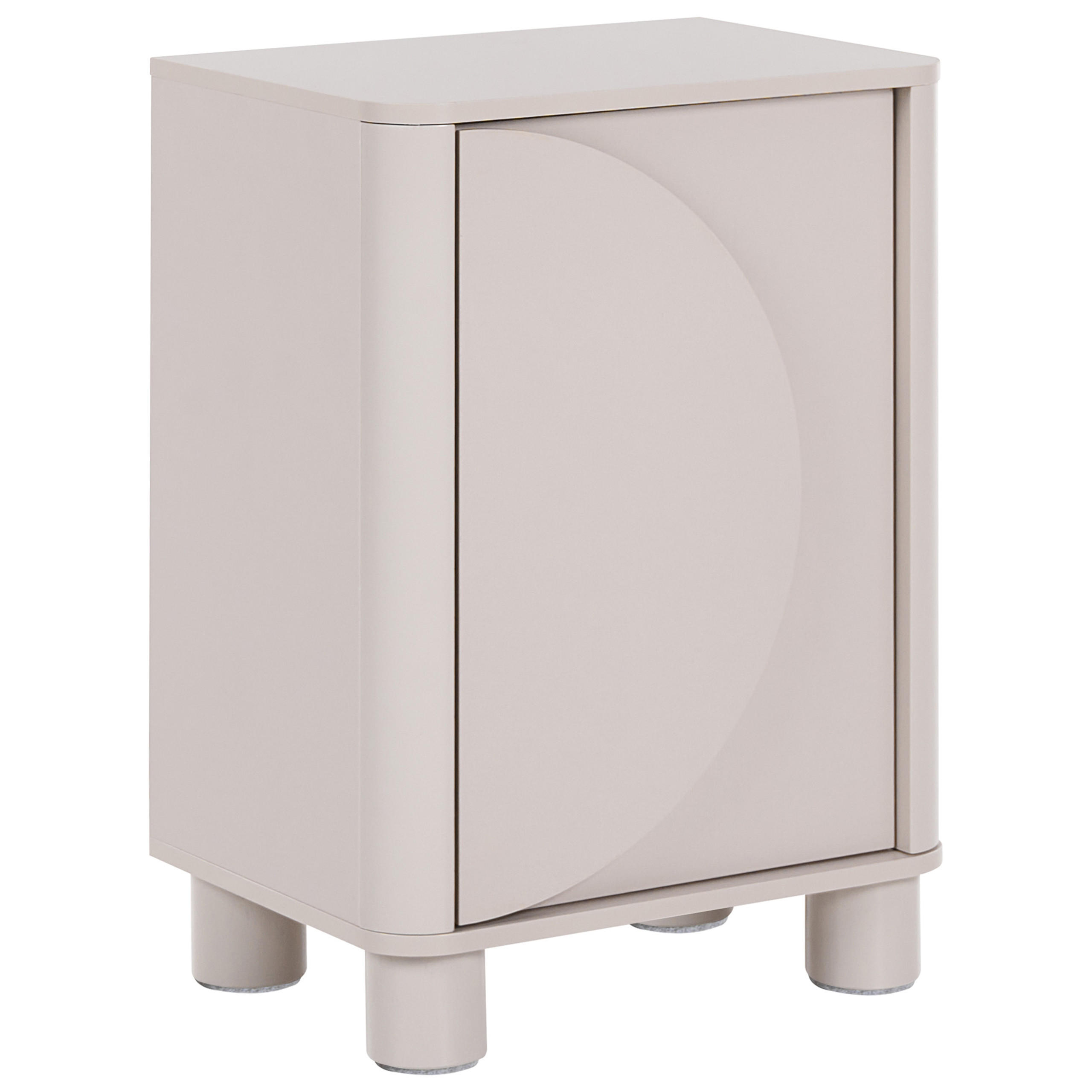 Beliani Nachttisch Beige