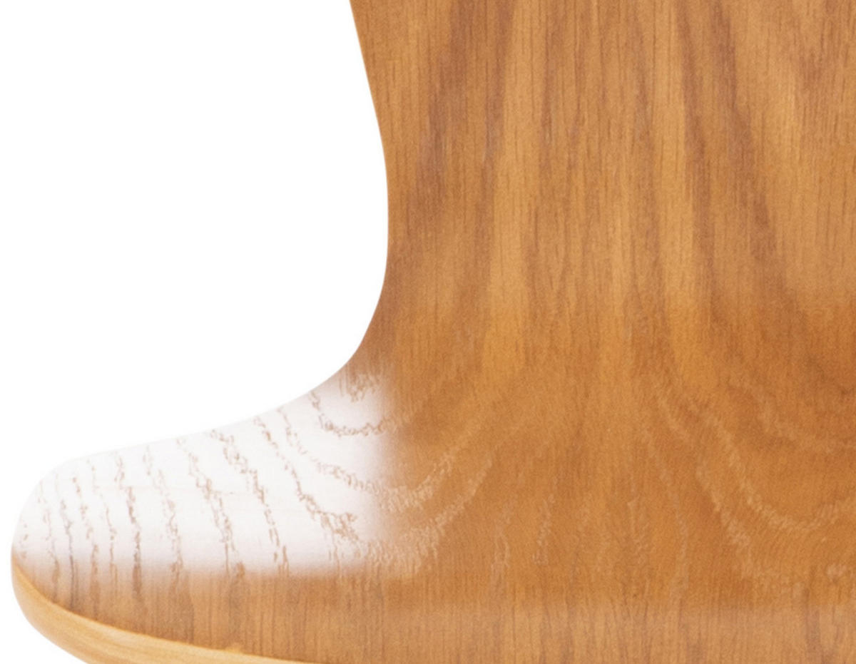 BESUCHERSTUHL Holz Eiche - Eichefarben, Holz/Metall (43/84/50cm) - CLP