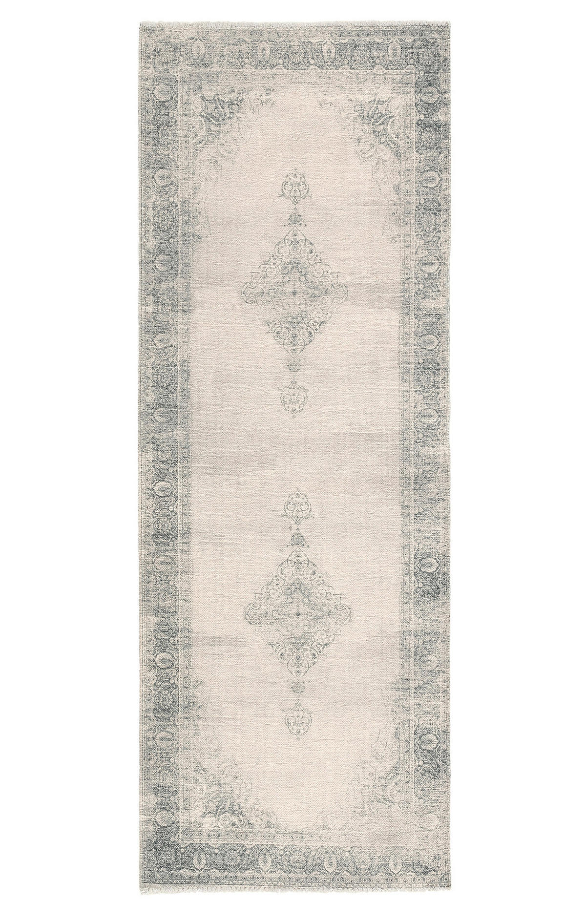 VINTAGE-TEPPICH Creme 80X195cm - Creme, Textil (80/195cm) - Tesso Living