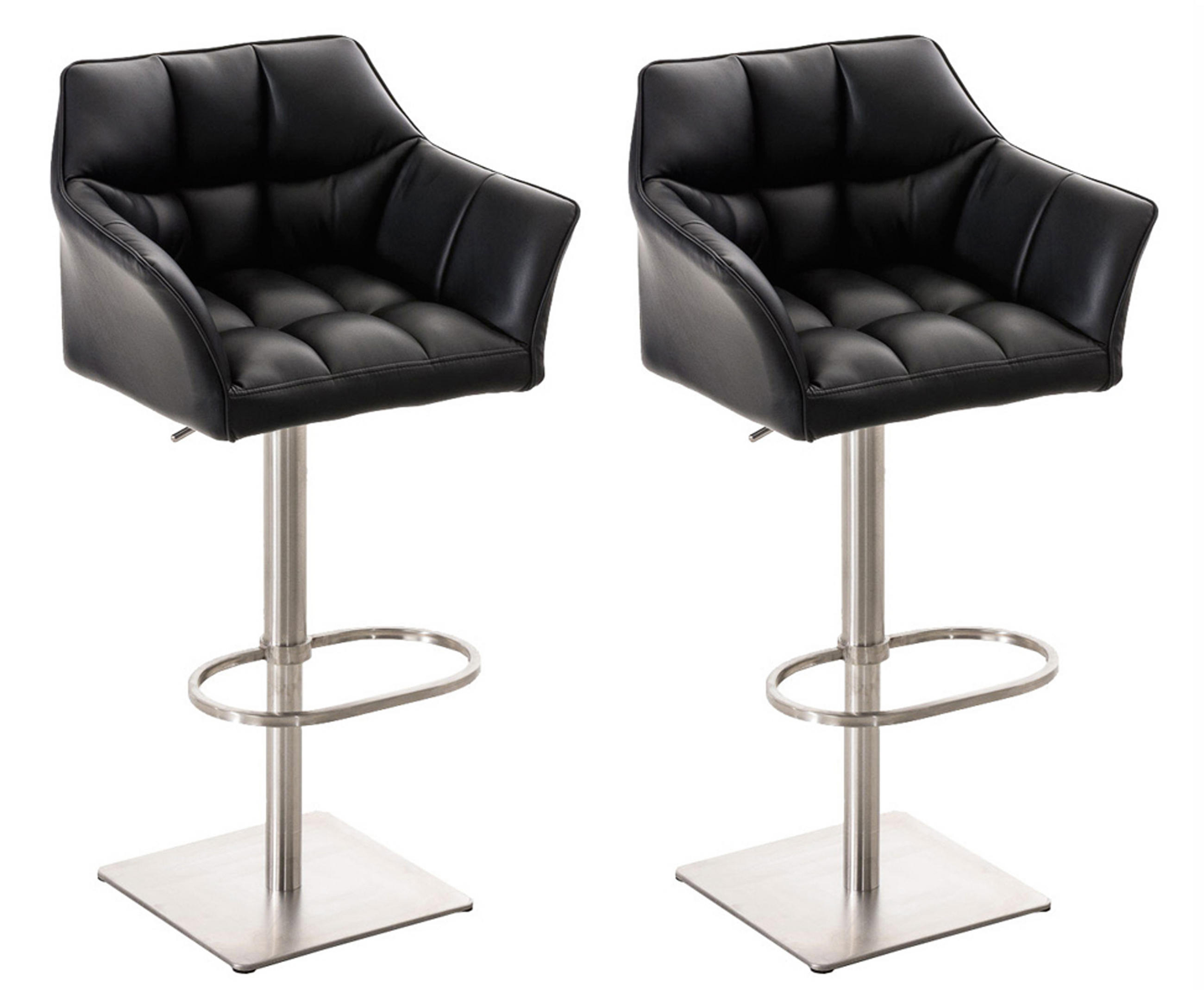 TPFLiving Barhocker Schwarz 64x110x48 cm