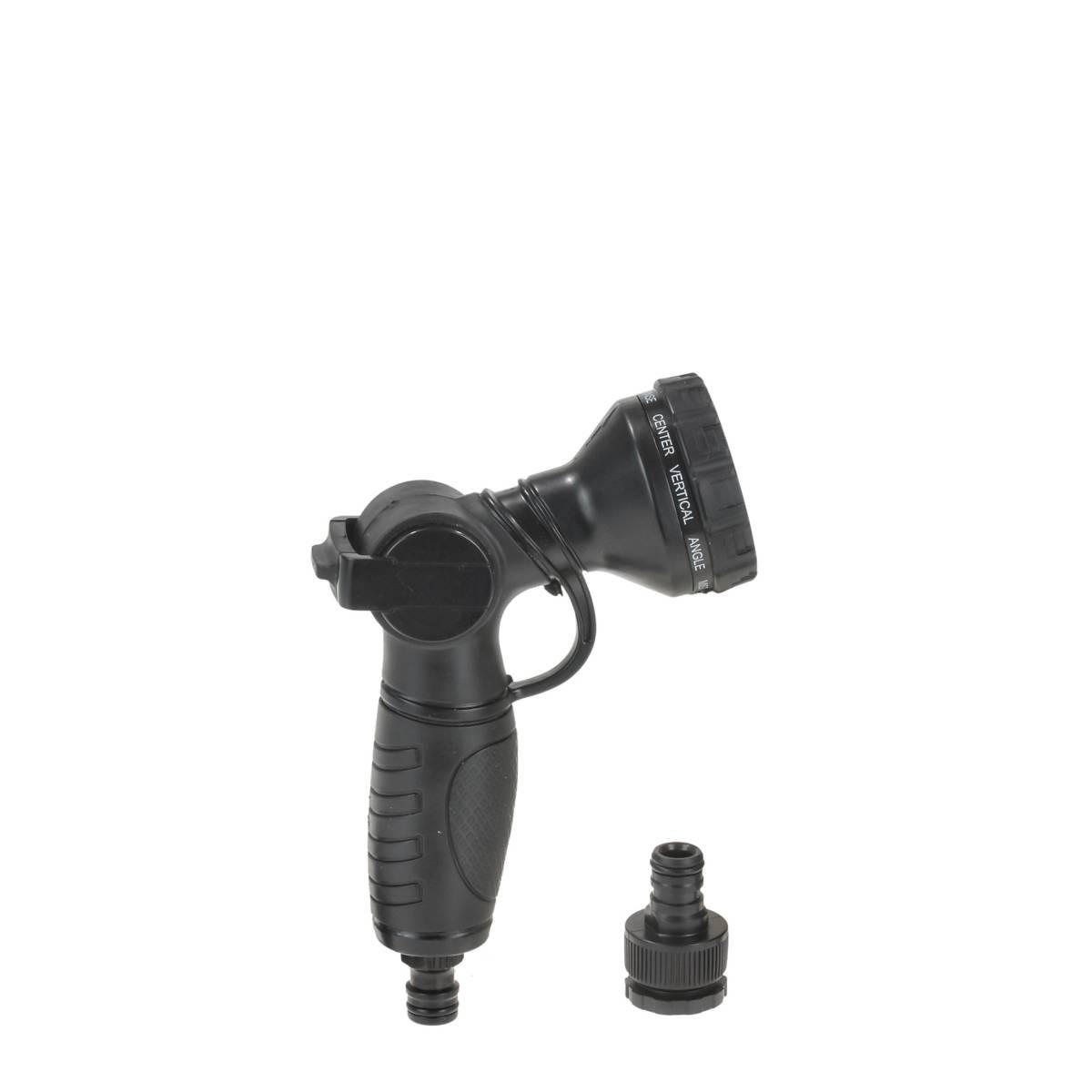 GARTEN HANDBRAUSE Lux mit 10 Sprühprogrammen - Schwarz, Metall (30.5/6/31.5cm) - by Benson