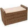 AUFBEWAHRUNGSTRUHE Grau, Braun - Braun/Grau, Holz (88/51/44cm) - MCW