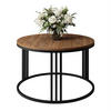 COUCHTISCH LORI LOFT - Eichefarben/Schwarz, Holzwerkstoff (70/70/48cm) - Lookway