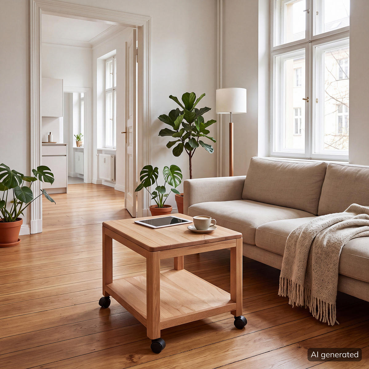COUCHTISCH - Braun, Holz (40/50/40cm) - home24