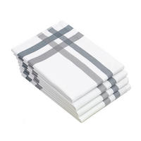 GESCHIRRTÜCHER, 4er-Set, 50x70 cm, 100% Baumwolle, Weiß - Weiß, Textil (50/70cm) - Zollner