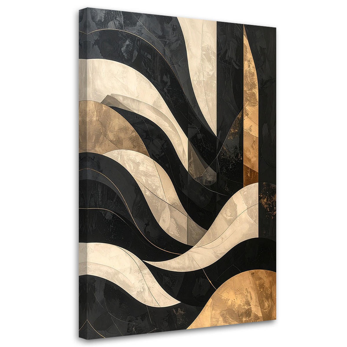 LEINWANDBILD Abstraktion 80x120cm - Beige, Textil (80/120cm) - Feeby