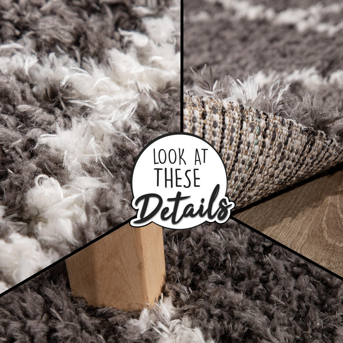 HOCHFLORTEPPICH 120/160 cm Maghreb 75 - Grau, Textil (120/160cm) - Paco Home