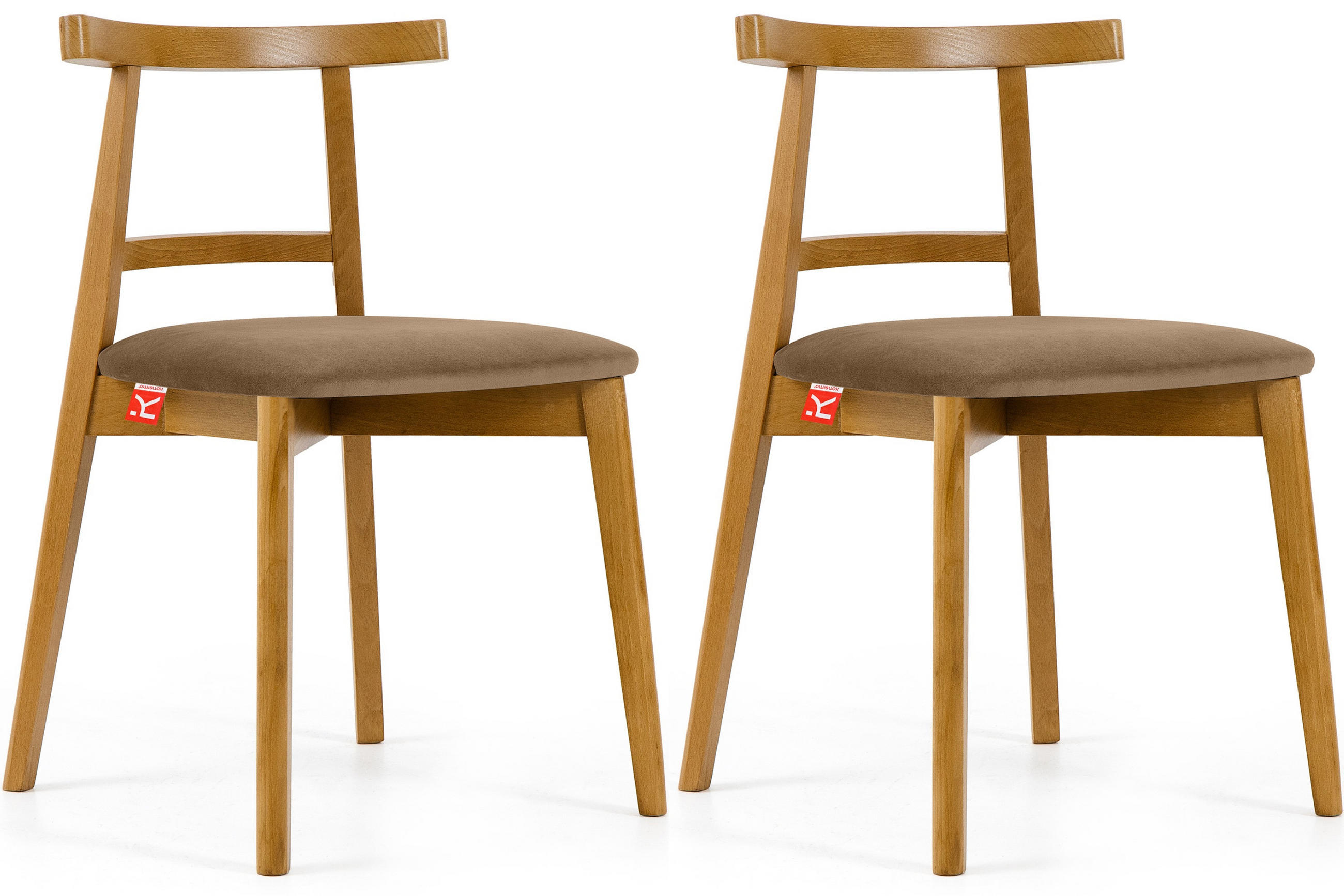 Konsimo® Esstischstühle Beige, Eiche, Hellbraun 47x76x45 cm