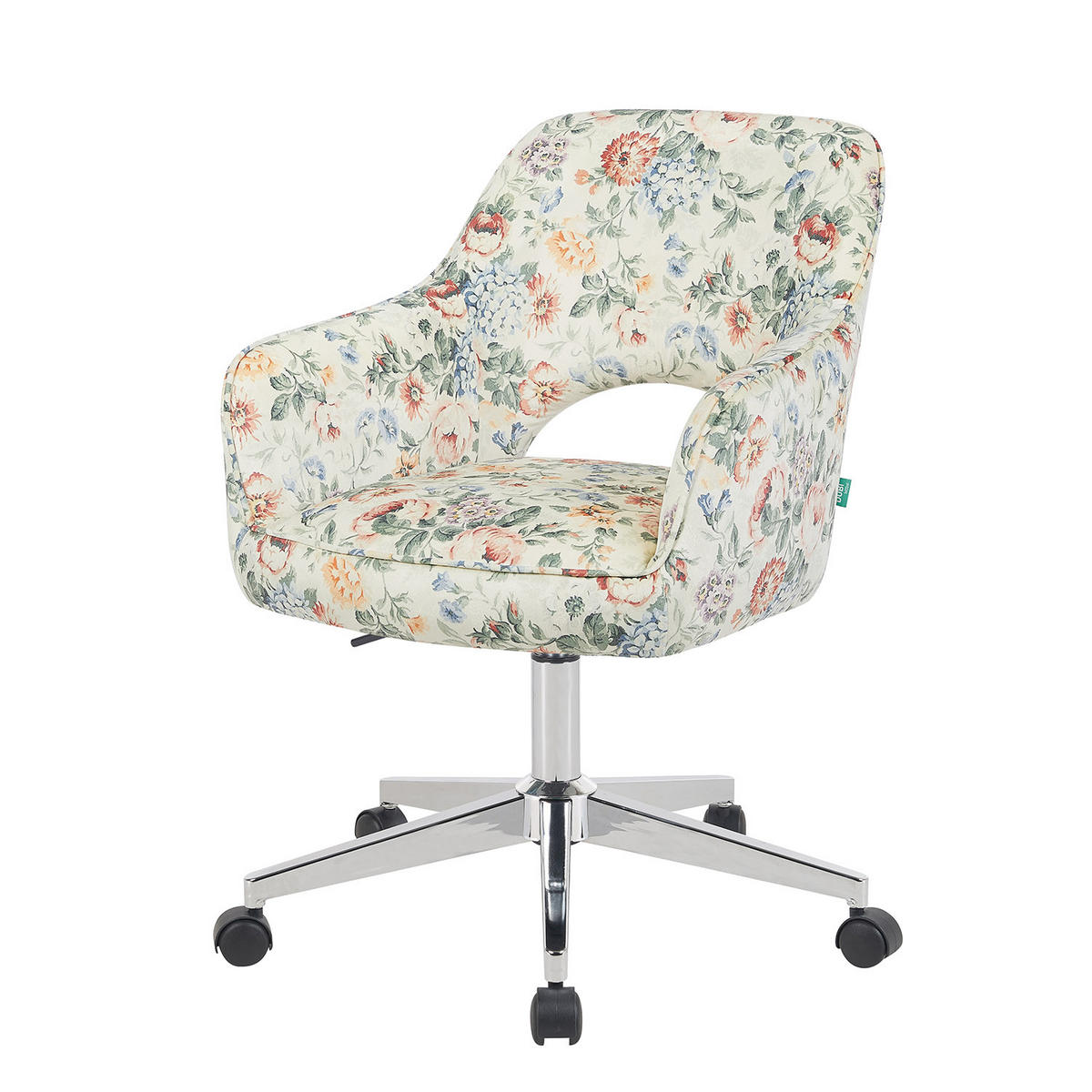 BÜROSTUHL Mika-Faro 2er-Set - Chromfarben/Multicolor, Textil/Metall (60/84/65cm) - DUBI Möbel