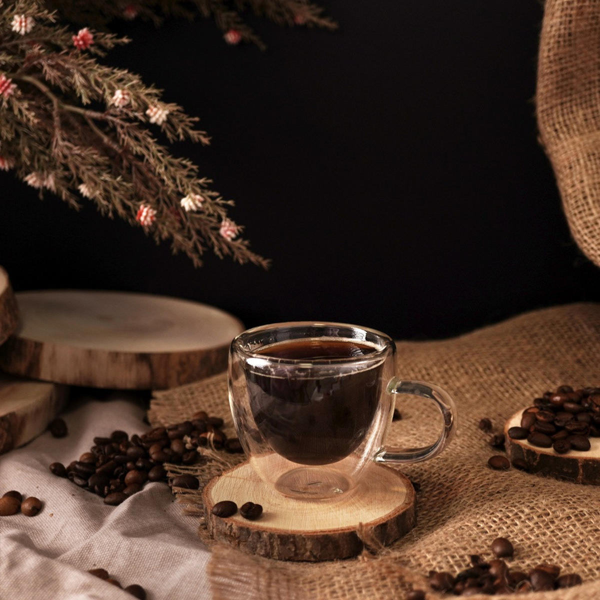 ESPRESSOGLAS Double mit Griff transparent - Klar, Glas (0.1L) - Orion 