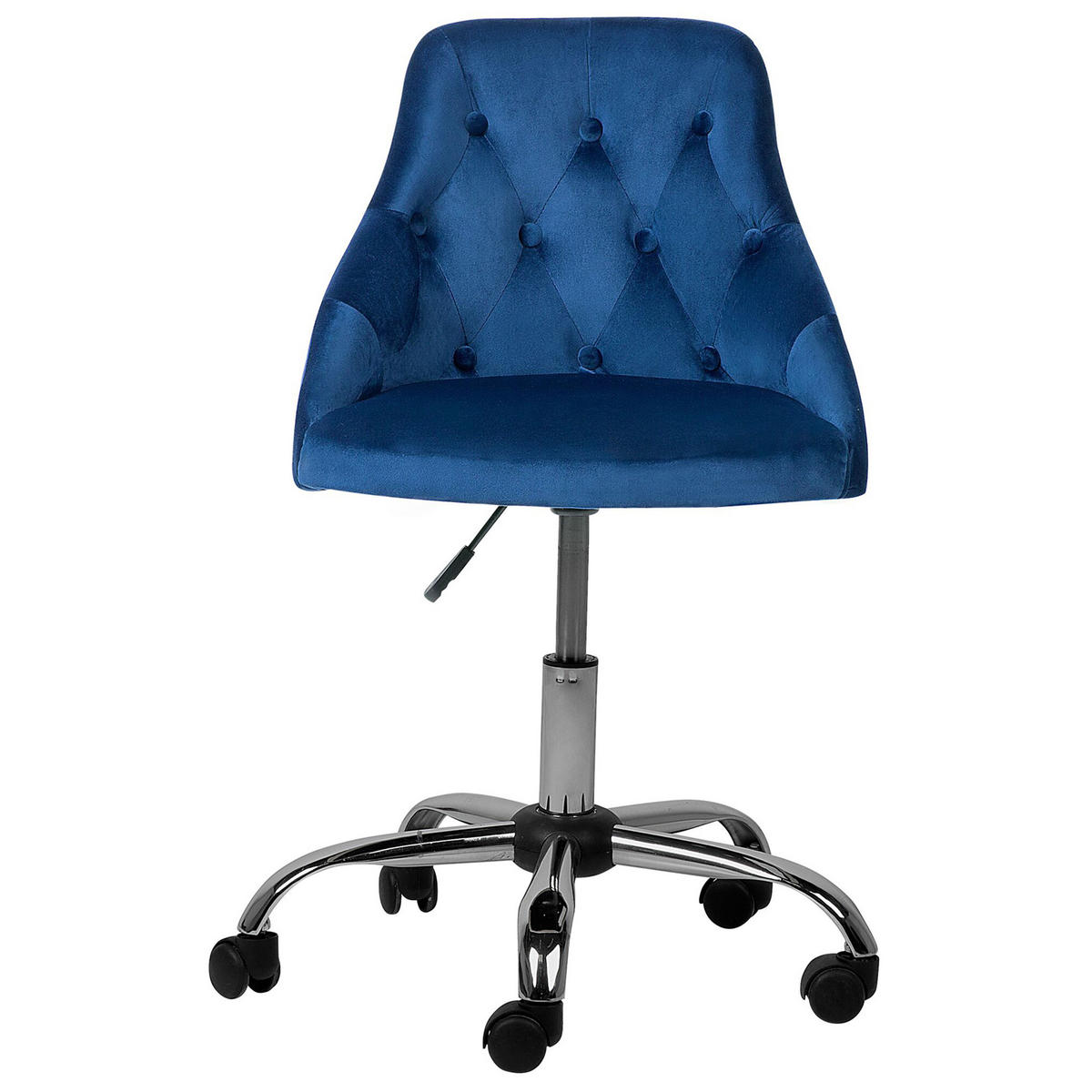 BÜRODREHSTUHL Polyester Blau Parrish - Blau, Textil/Metall (60/75/60cm) - Beliani