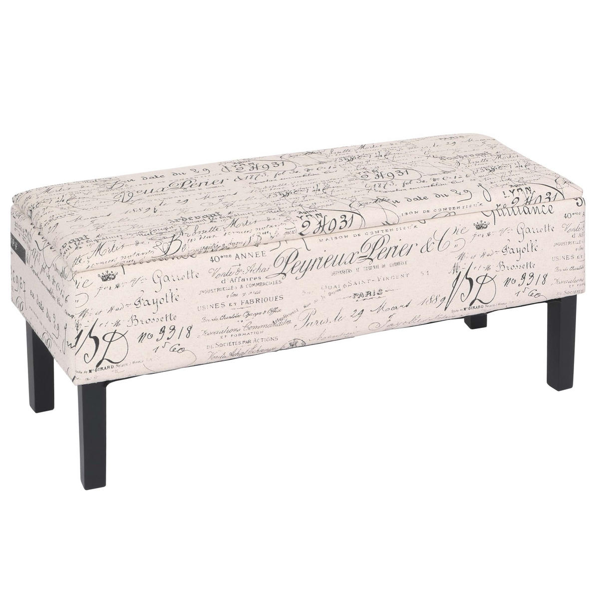 SITZBANK RENENS CREME Cremeweiß - Weiß, Textil (36/44/95cm) - MCW