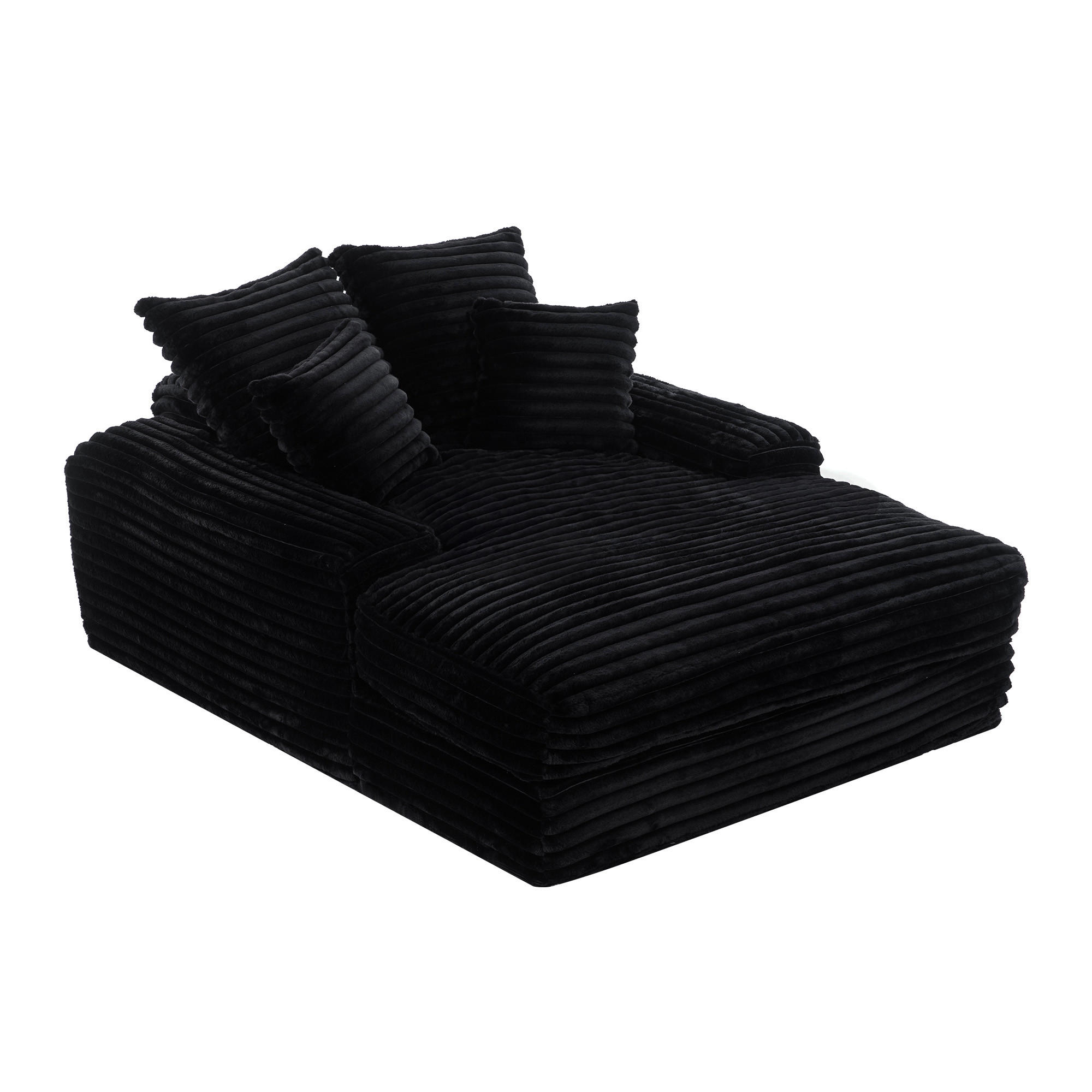 Wishdor Sofa Schwarz 175x63x135 cm