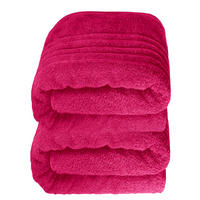SAUNATUCH 80x200 cm 2er Set London Rhabarber - Pink, Textil (80/200cm) - Lashuma
