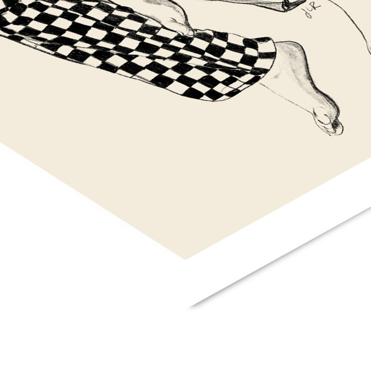 POSTER mit Rahmen Jenny Liz Rome - Love 1 - Schwarz/Naturfarben, Holz/Papier (50/70cm) - Poster&Frame