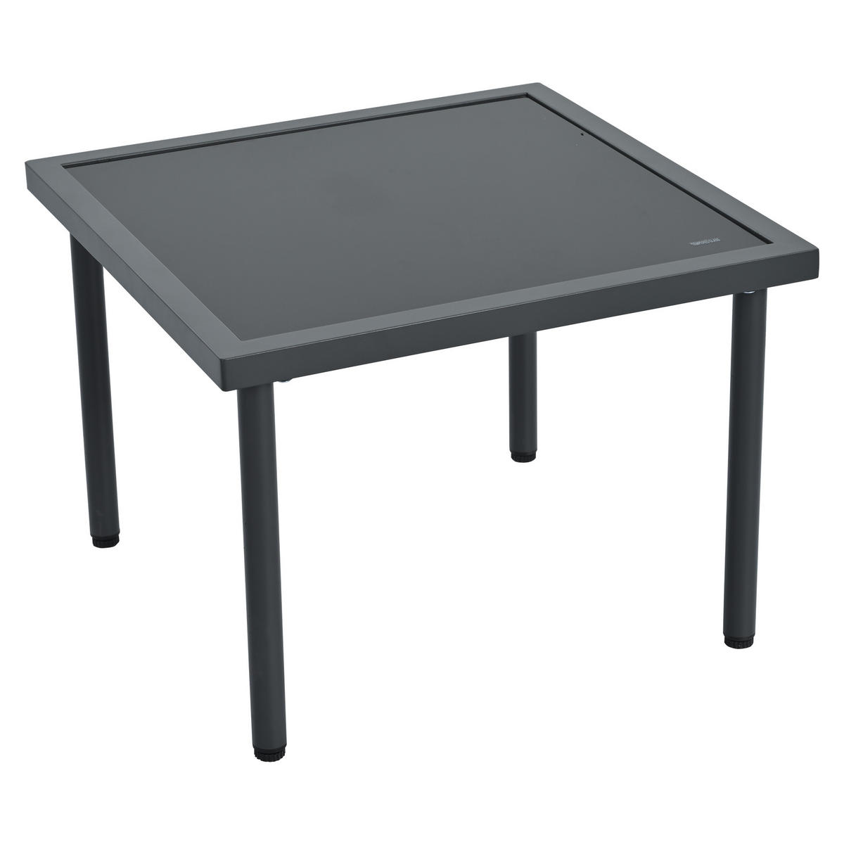 LOUNGESET 6er Seil Grau Mit Verstellbaren Füßen & Glastisch - Grau, Kunststoff - FLIEKS