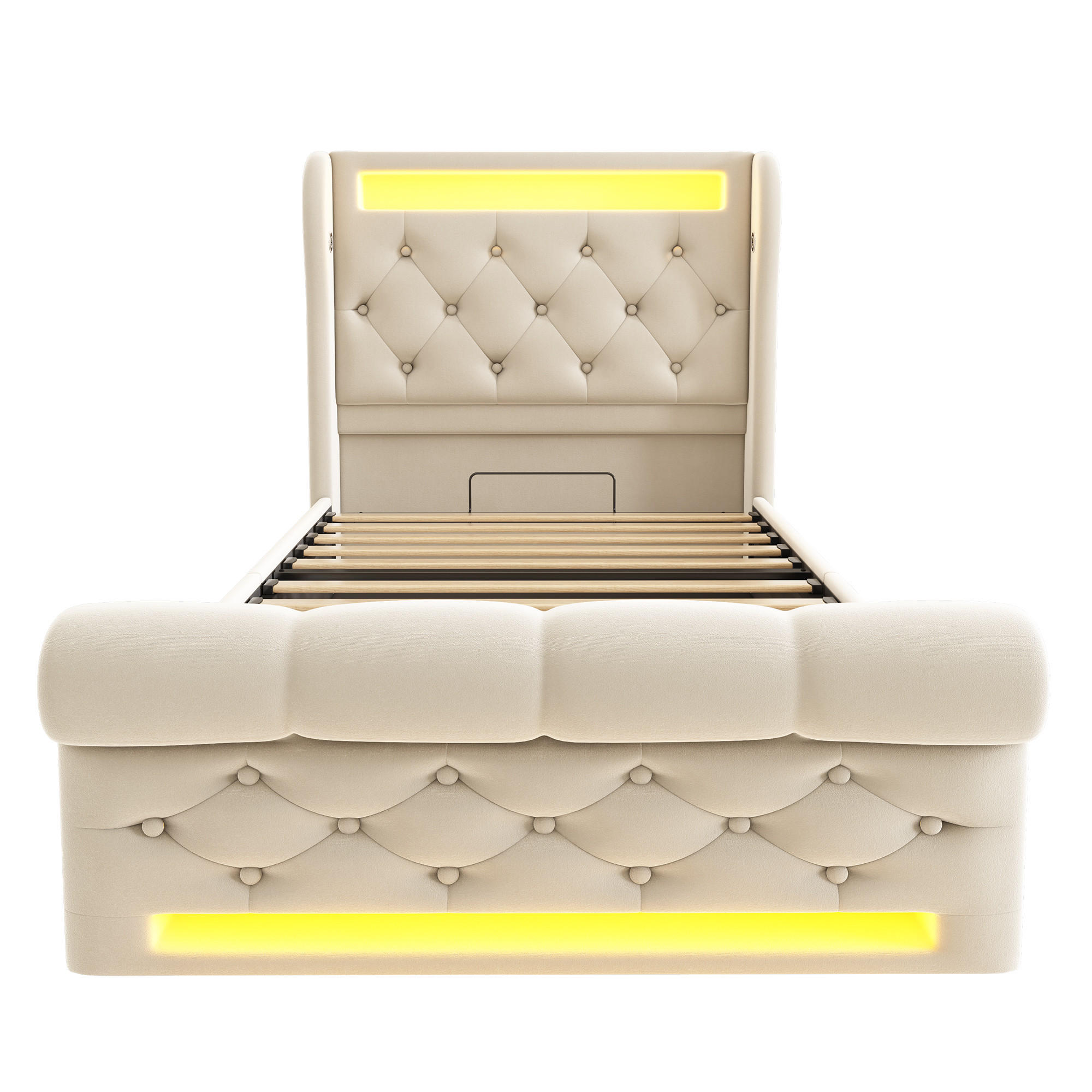 XXXLutz Polsterbett Beige