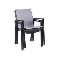 GARTENSTUHL - 57 cmcm x 62.5 cmcm - Metall - Schwarz, Grau - VALERA - Schwarz, Metall (57/89/62.5cm) - Vente-Unique
