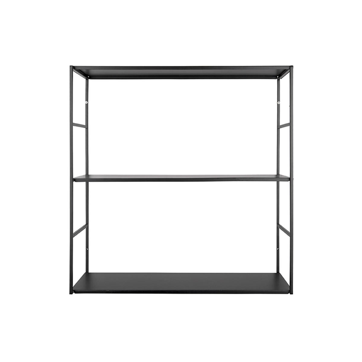 WANDREGAL Level Schwarz 60/20/60 cm - Schwarz, Metall (20/60/60cm) - Present Time