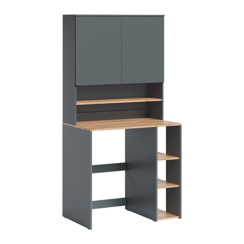 DULAP PENTRU MASINA DE SPALAT Viktor, antracit/Stejar Goldkraft, 93.6x88.2 cm 2 parti cu raft