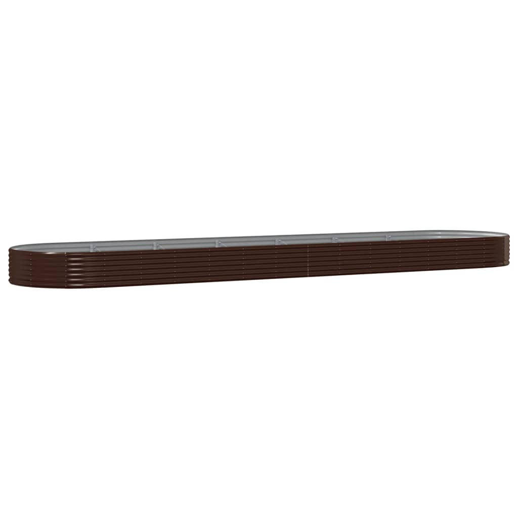 furnicato Hochbeet Braun 140x36x600 cm